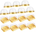 IMIKEYA 100pcs Blister Box Packaging for Individual Cupcake Boxes Baking Accessories
