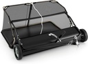 Goplus 48" Lawn Sweeper Tow Behind, Yard Sweeper w/27Cu.FT Large-Capacity Hopper Bag, Dumping Rope, Adjustable Sweeping Height, Leaf Grass Collector, Fit Tractor/ATV/UTV, Pull Behind Lawn Sweeper