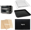 Air Fryer Accessories for Ninja DCT451 Air Fryer Oven, Baking Set with Air Fryer Basket Baking Pan Parchment Paper Disposable Airfryer Liner for Ninja DCT601 Oven