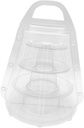 VALICLUD 1Set Macaroon Packaging Box with Handle Biscuits Container for Desserts and Treats Macaron Display Stand for Bakeries and Events Dimensions
