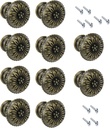 Bitray 10PCS Mini Metal Jewelry Box Knobs Vintage Bronze Chest Case Pulls