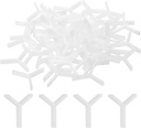 uxcell 300Pcs Wall Floor Tile Plastic Y Type Spacers Tiling Tools 1.5mm 1/16 Inch Hexagon Tile Spacers for Ceramic Tiles Installation, White