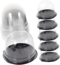 50 Pack Round Cake Boxes Cake Carriers Small Birthday Cake Boxes Baking Packing Box Food-safe Material