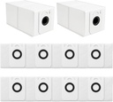 10 Pack 4.6 Liter Disposable Dust Bag Compatible with bObsweep Dustin & Orb-i Self-Emptying Robot Vacuum Replacement Parts Accessories, 10 Vacuum Bags