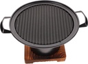 VICASKY Portable Non Stick Mini Bbq Grill for People Indoor and Outdoor Tabletop Barbecue Stove with Oil Drainage Tray Lightweight and Easy to Clean Home Bbq Tool for Camping and Family