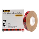 Scotch 924 ATG Adhesive Transfer Tape, 1/2" Width, 60 yd Length, Clear (Pack of 1)