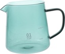 IMIKEYA Elegant Glass Coffee Pot with Pitcher Spout Fine Grinding Smooth Surface Versatile Beverage Dispenser for Coffee Juice Milk for Home and Cafes