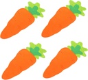 4pcs Carrot Shaped Silverware Pouches Easter Tableware Sleeves for Organized Dining and Festive Decor Cute and Fun Utensil Holders for Holiday Parties and Family Gatherings