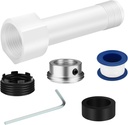 Four in One Tub Spout Adapter, Bath Tub Spout Kit Compatible with 1/2'' Copper Pipe, for 1/2'' and 3/4'' Pipe Thread, Slip on Adapter Kit with Assembly Tool