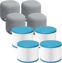 Hot Tub Filter Compatible with All RELXTIME Hot Tub, Pool Filters, Spa Filter Replacement, Filter Cartridges for Inflatable Hot Tubs Filtration, 4 Filter + 4 Filter Covers