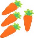 ABOOFAN 4pcs Carrot Shaped Cutlery Holder for Easter Party Table Decor Fun Utensil Organizer for Dining Festive Tableware Accessories for Spring Celebrations