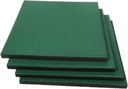 MYOYAY 4 Pack Interlocking Tiles 20"x20"x1" Heavy Duty Rubber Tile Green Non-Slip Flooring Mat for Playground Park Gym Indoor and Outdoor, Cover 11.12 Sq.FT