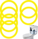 Flush Valve Seal for Kohler, 6 Pack Upgraded Silicone Material Toilet Replacement Tank Parts Canister Flush Valve Kit Gasket for K-GP1059291