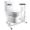 Carex Toilet Safety Rails, Adjustable Toilet Safety Frame with Handles for Elderly, Handicap, or Disabled, Heavy-Duty Non-Slip Grab Bar, with Padded Handles and Aluminum Frame for Bathroom Stability