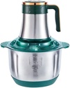 Electric Meat Grinder Chopper, 500W/5 Speed Adjustable Meat Mincer Gears with 6 Blades, 5L Large Capacity Stainless Steel Bowl Shredder, Food Processor for Meat Vegetables Fruits N