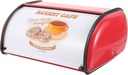 VALICLUD Metal Bread Box for Kitchen Countertop Rounded Edge Bread Holder Storage Container Fruits and Kitchenware Organization