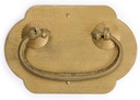 Hardware Philosophy “Prosperity” Brass Drawer Pulls 4 x 2.7-inch – Set of 2 – Architectural Handle Hardware for Cabinets, Furniture, and Interior Design Projects