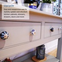 WOTT Assorted Multicolor Ceramic knobs Drawer knobs Door Cupboard Knobs and Mix Pulls (Set of 20 PC)
