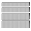 HW HAMWOO 18 Gauge 1/4" Narrow Crown Staples (1/2",3/4",1",1-1/4"),18GA Nail Gun Nails Assorted, Suitable for Most Brand of 18 Gauge Pneumatic and Electric Stapler Nailer (2400-Pack)