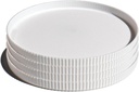 Mesa Polypro Set of 4 Dinner Plates, White, 10"