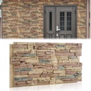 1 Pack Extra Large Faux Wall Covering Panel for Interior Exterior Decor Stone Siding Panel Artificial 3D Veneer for Outdoor Home Improvement Projects (Classic)