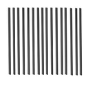 50 Pack Deck Balusters 26"x 1" Staircase Baluster, Diameter Black Metal Deck Spindle and Stairs Railing,Hollow Round Black Deck Balusters for Deck Railing Porch
