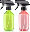 Bynccea Plastic Spray Bottles 2 Packs - 10 oz/300 ml Empty Small Water Spray Bottles - BPA Free Plastic Refillable Containers for Hair, Gardening, Plants
