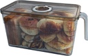 Bread Box, Stackable Food Container with Lid & Removable Drain Tray, BPA-Free for Clear Food Storage​