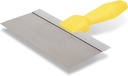 WAL-BOARD TOOLS Yellow Plastic Handle Drywall Taping Knife, 10 Inch Stainless Steel Blade, Made in The USA, 021-040