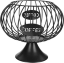 LIFKOME Iron Storage Rack for Coffee Capsules Modern Design Household Capsules Basket Organizer and Practical Coffee Holder for Kitchen and Living Room Use
