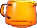 Garneck Practical Glass Coffee Pot Heat Resistant Coffee Kettle for Tea and Yellow Dispenser for Home Use Housewarming Gift