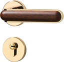 Chinese Door Lock Indoor Bedroom Door Lock Solid Wood Door Lock Household Bronze Split Lock Silent Door Handle