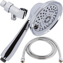 Aqua Elegante Shower Head - Massage & Mist Handheld Shower Kit, Chrome & California Certified, 3 Unique Settings, Self-Cleaning Nozzles, BPA Free, 1.8 GPM, Adjustable Rainfall Spray