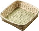 DOITOOL Handmade Bamboo Storage Basket Wicker Baskets for Storage Bread Box Fruit Kitchen Decor