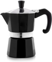 Bellemain Stovetop Espresso Maker | Italian Moka Pot Espresso Maker, Classic Aluminum Design Mocha Pot for Home Brewing & Camping | Easy to Use & Clean - 3-Cup, Black