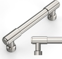 Amerdeco 10 Pack Brushed Satin Nickel Cabinet Pulls 3.75 Inch(96mm) Hole Center Drawer Pulls Cabinet Hardware Kitchen Cabinet Handles for Bathroom ZH0075