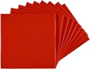 4 in Ceramic Tile Gloss 4 1/4" Box of 10 Pieces for Bathroom Wall and Kitchen Backsplash by Tenedos – Glossy Finish, Classic Look (Red)