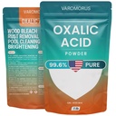 Varomorus Oxalic Acid 1 lbs - 99.6% Pure Fine Powder, Multi-Use Cleaner and Stain Remover for Wood, Metal, Rust, Wood Bleach, Hardwood Floor & Furniture Restorer, Pool - Industrial Cleaning Solution